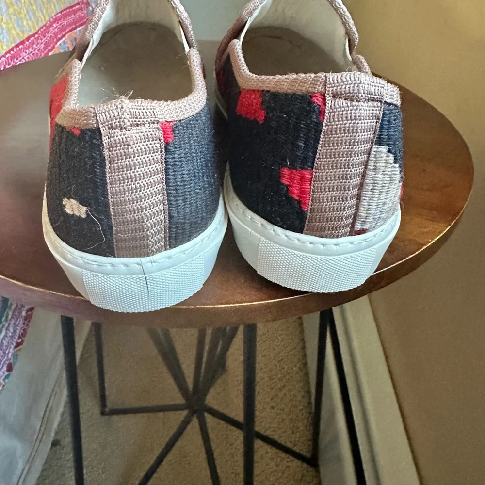 Res Ipsa Kilim Sneakers One-of-a-Kind Slip-Ons Sz 12 Artisanal - Picture 9 of 10